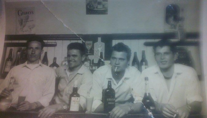 Refik, second from the right, with Dzemal (to the left of him) and their two Irish partners at a bar they ran in Malbourne during the sixties.